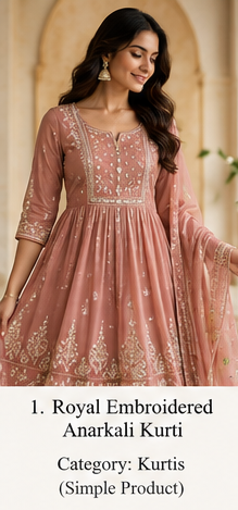 Rose Gold Indo Western Dress