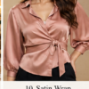 10 Satin Fusion Statement Top