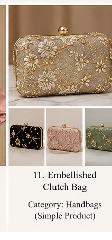 Embroidered Wedding Handbag