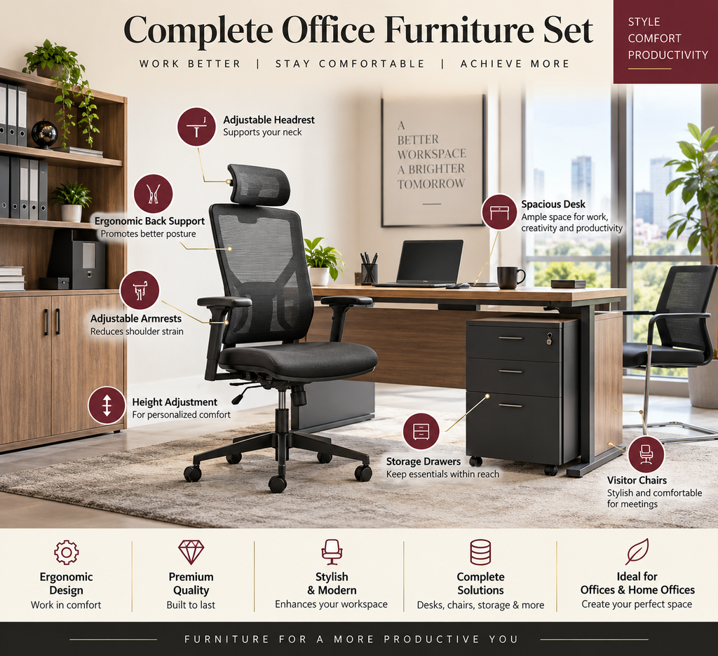 7 things to consider for Best Office Furniture in Hyderabad.