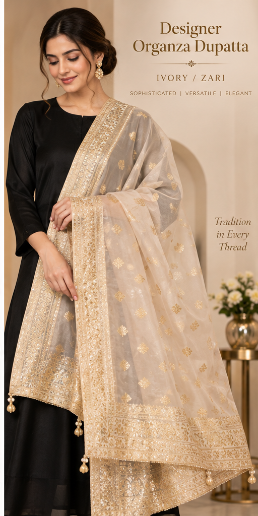 Designer Organza Dupatta