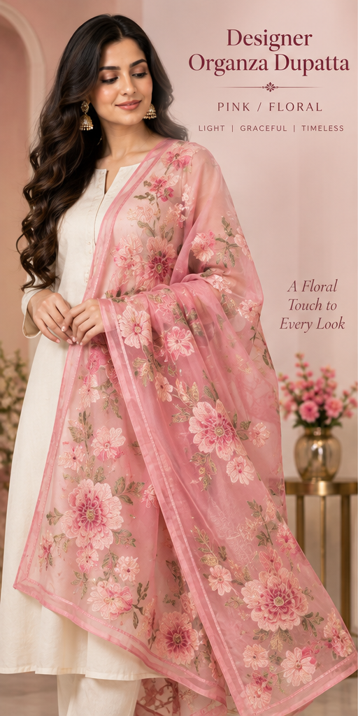 Designer Organza Dupatta