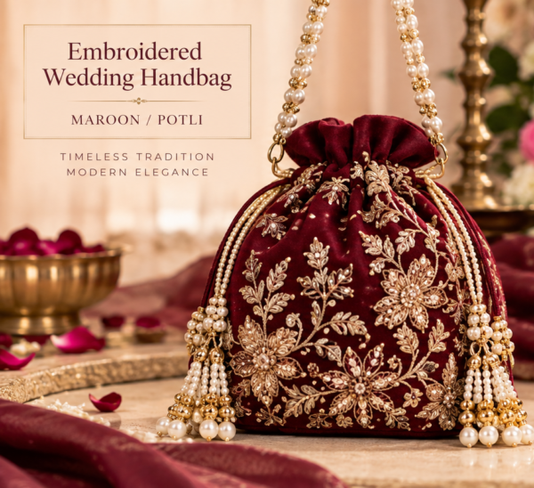 Embroidered Wedding Handbag