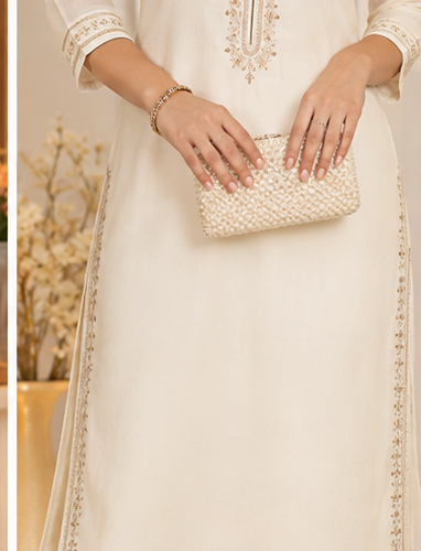 Ivory Indo Western Kurti