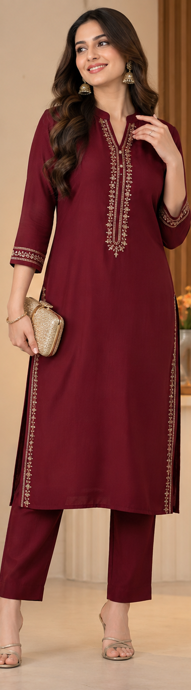 IWK-M Ivory Indo Western Kurti