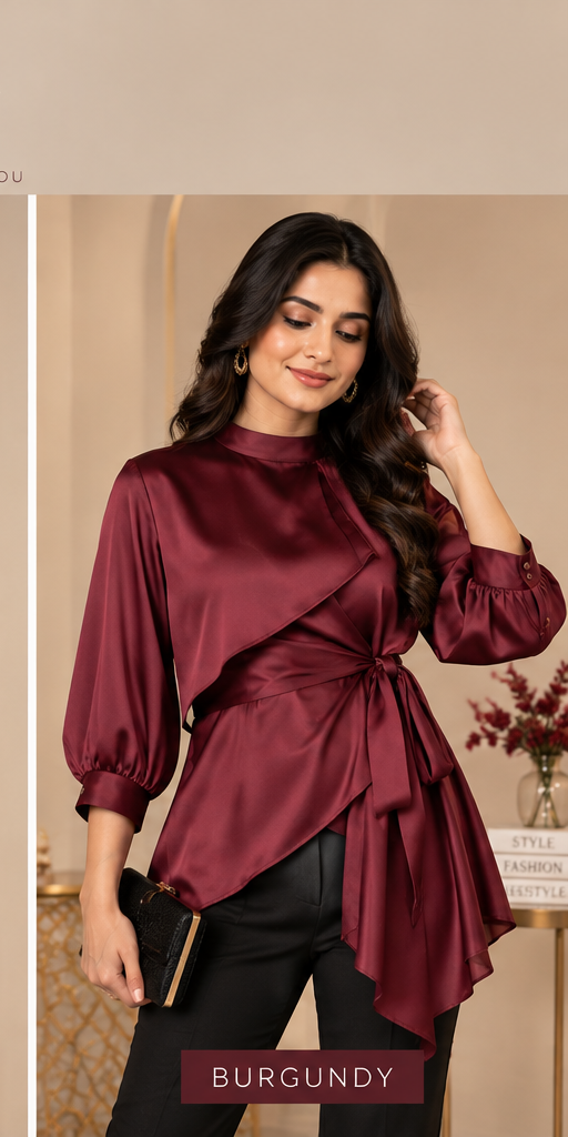 SFSBU Satin Fusion Statement Top